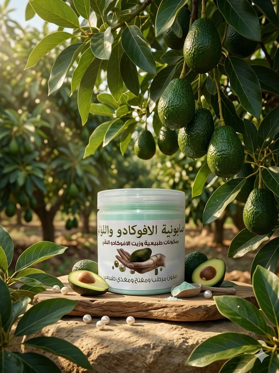 صابونية الأفوكادو واللؤلؤ